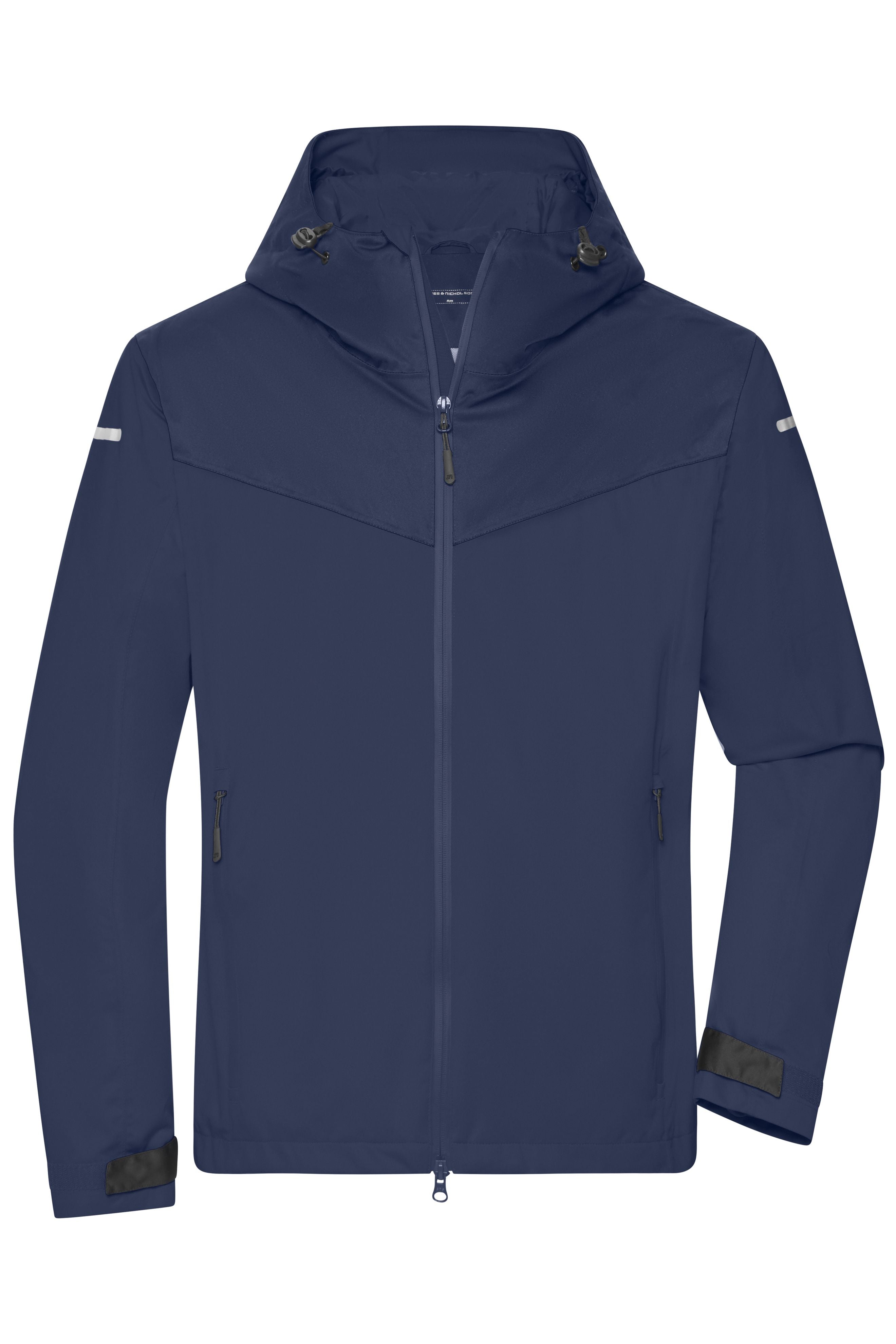 James & Nicholson Leichte, gefütterte Herren Outdoor Softshell-Jacke navy