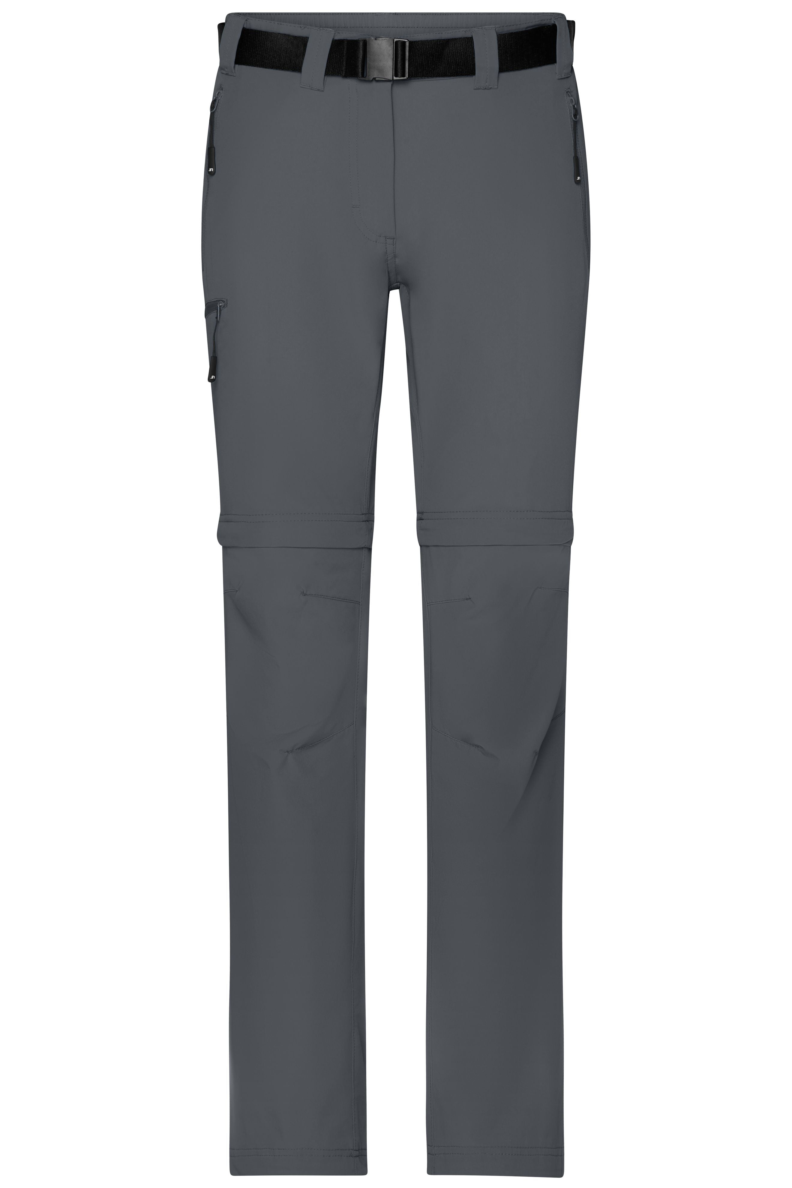 James & Nicholson Damen Zipp-Off Outdoorhose carbon