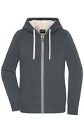James & Nicholson Ladies' Doubleface Jacket graphite/nature
