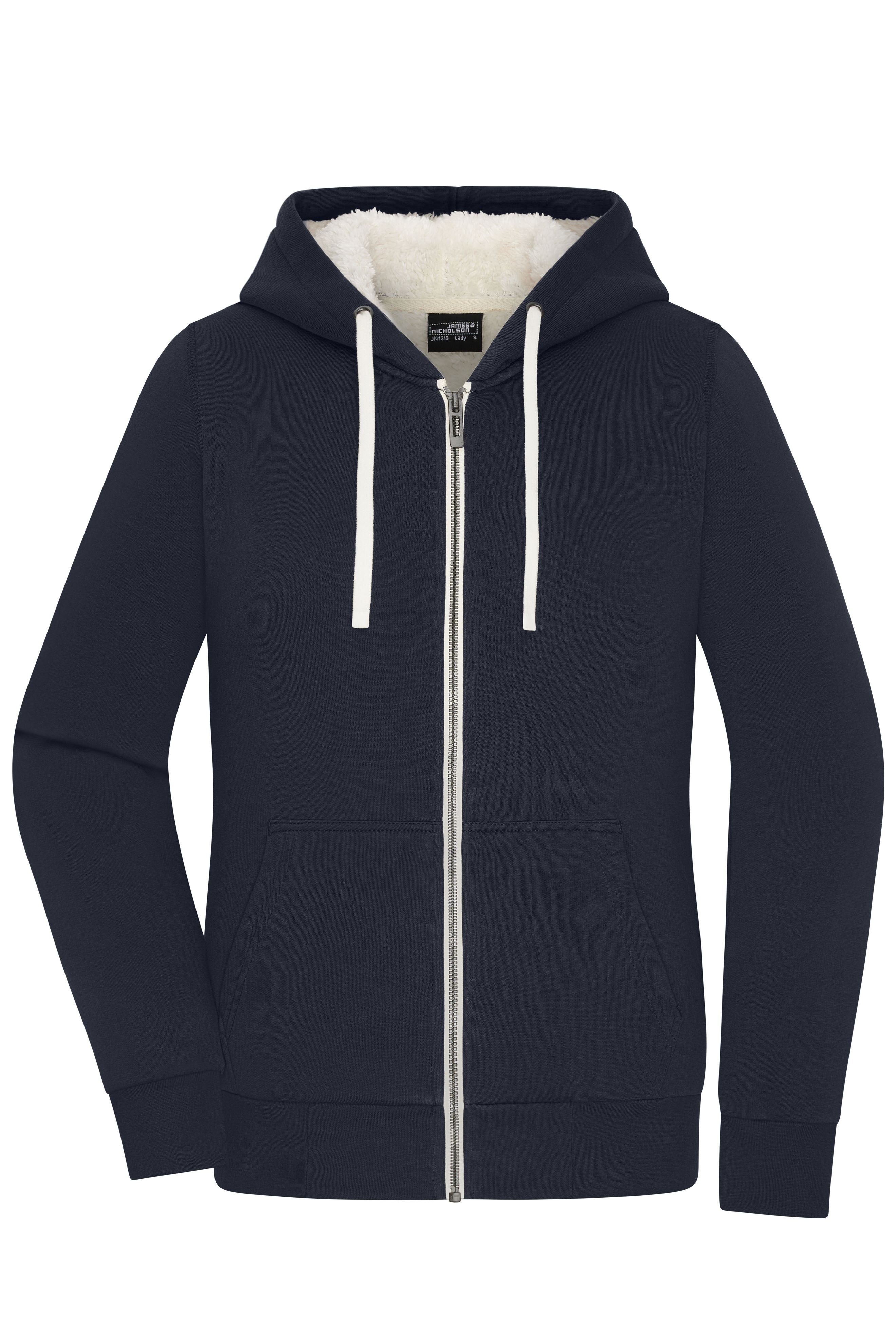 James & Nicholson Ladies' Doubleface Jacket navy/nature