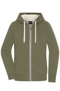 James & Nicholson Ladies' Doubleface Jacket olive/nature