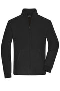 James & Nicholson Fleecejacke black/dark-grey