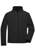 James & Nicholson Herren Softshell Jacke black