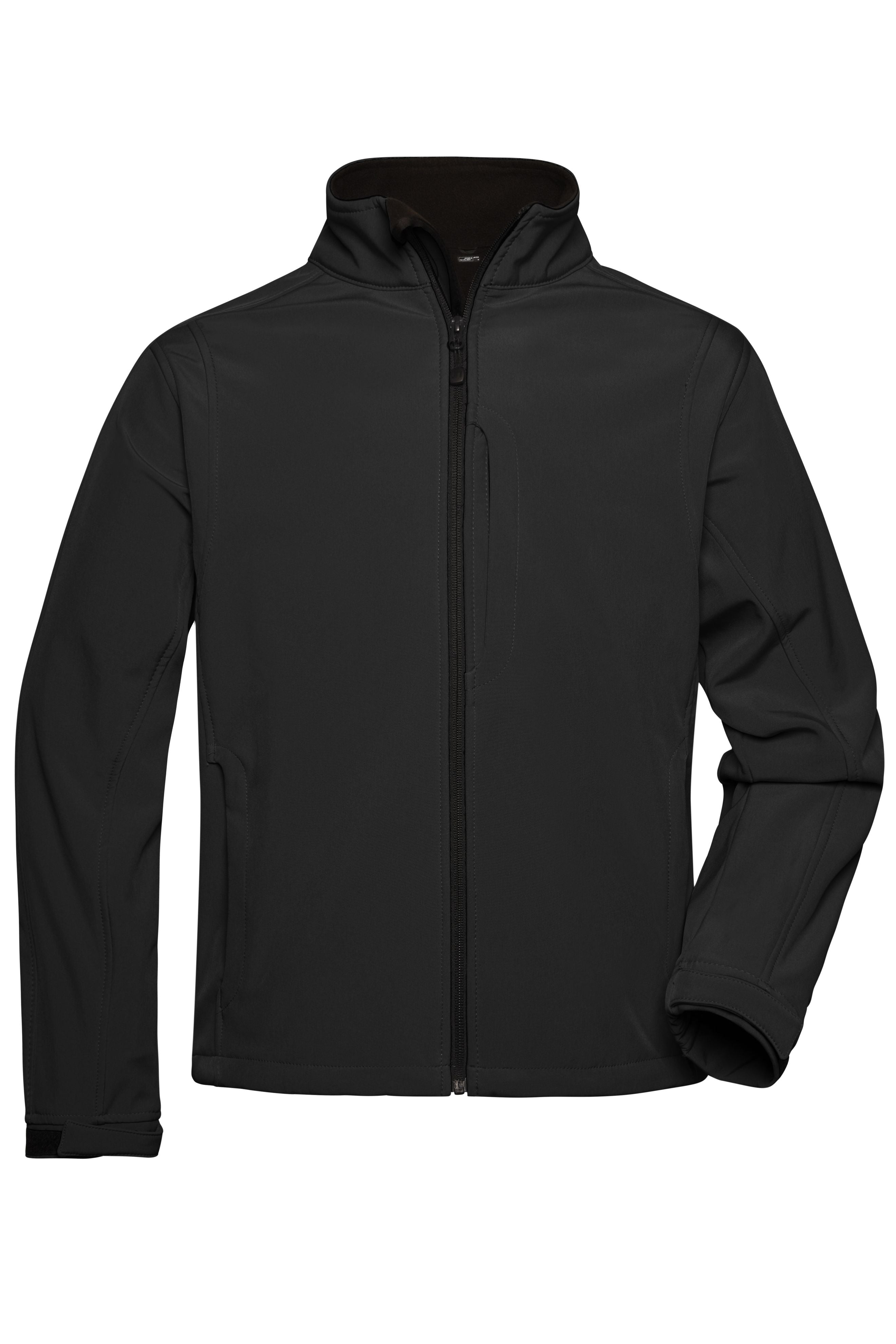 James & Nicholson Herren Softshell Jacke black