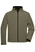 James & Nicholson Herren Softshell Jacke olive