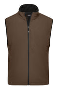 James & Nicholson Herren Softshell Weste brown