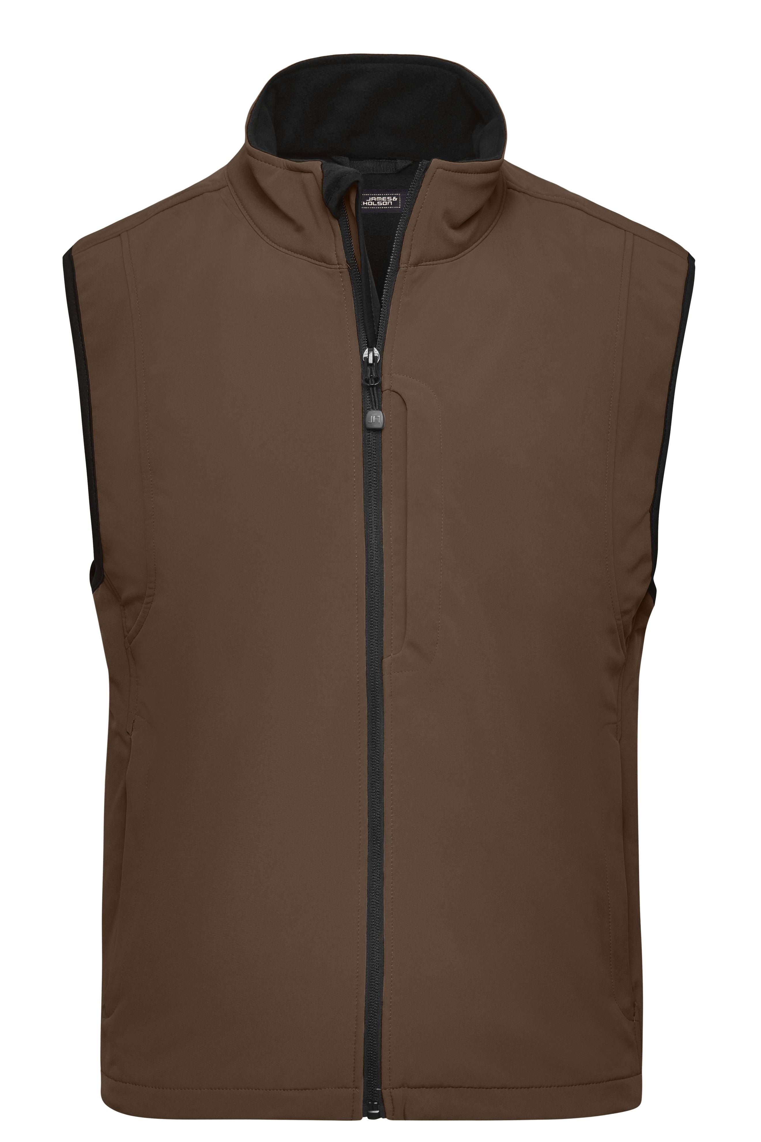 James & Nicholson Herren Softshell Weste brown