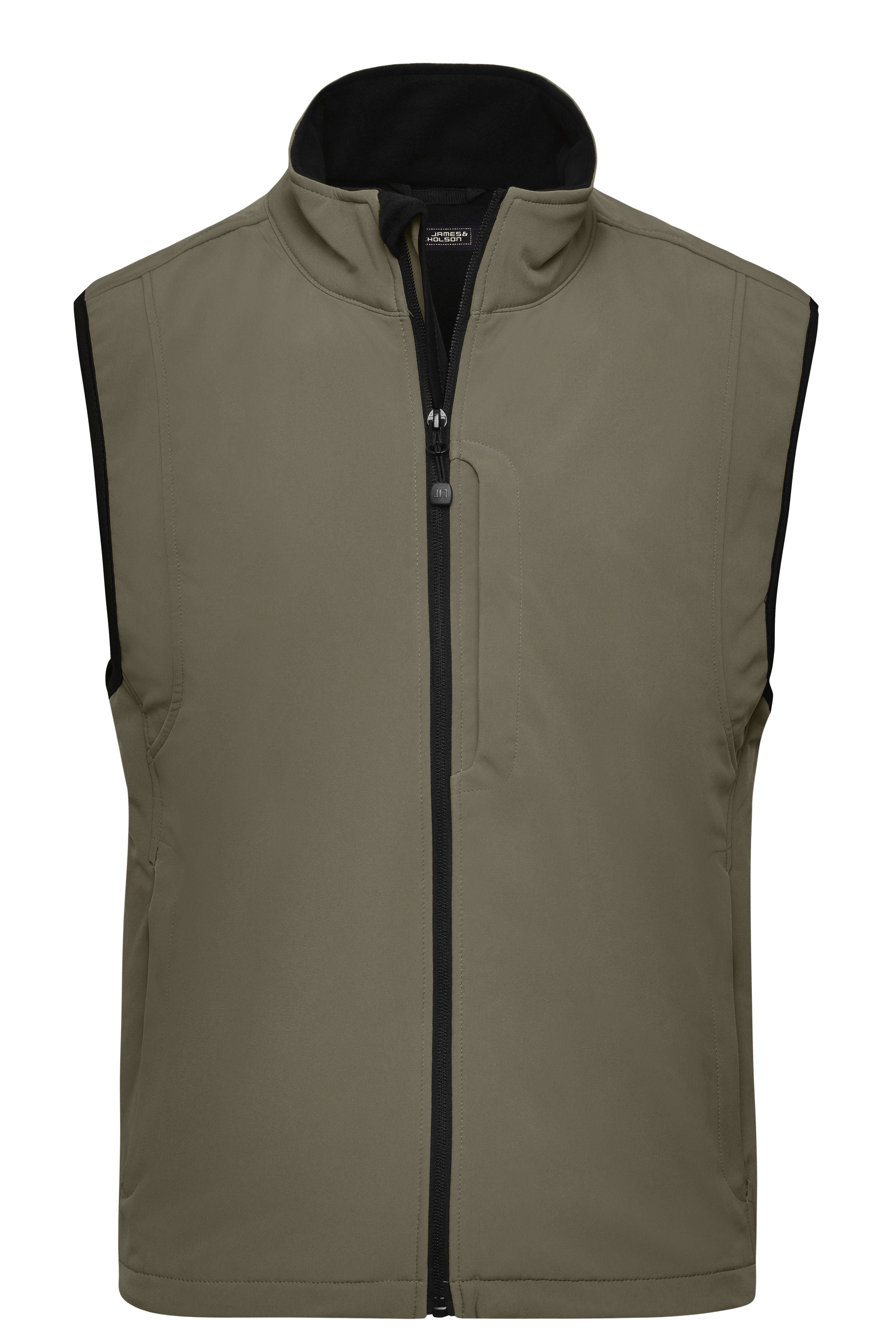 James & Nicholson Herren Softshell Weste olive