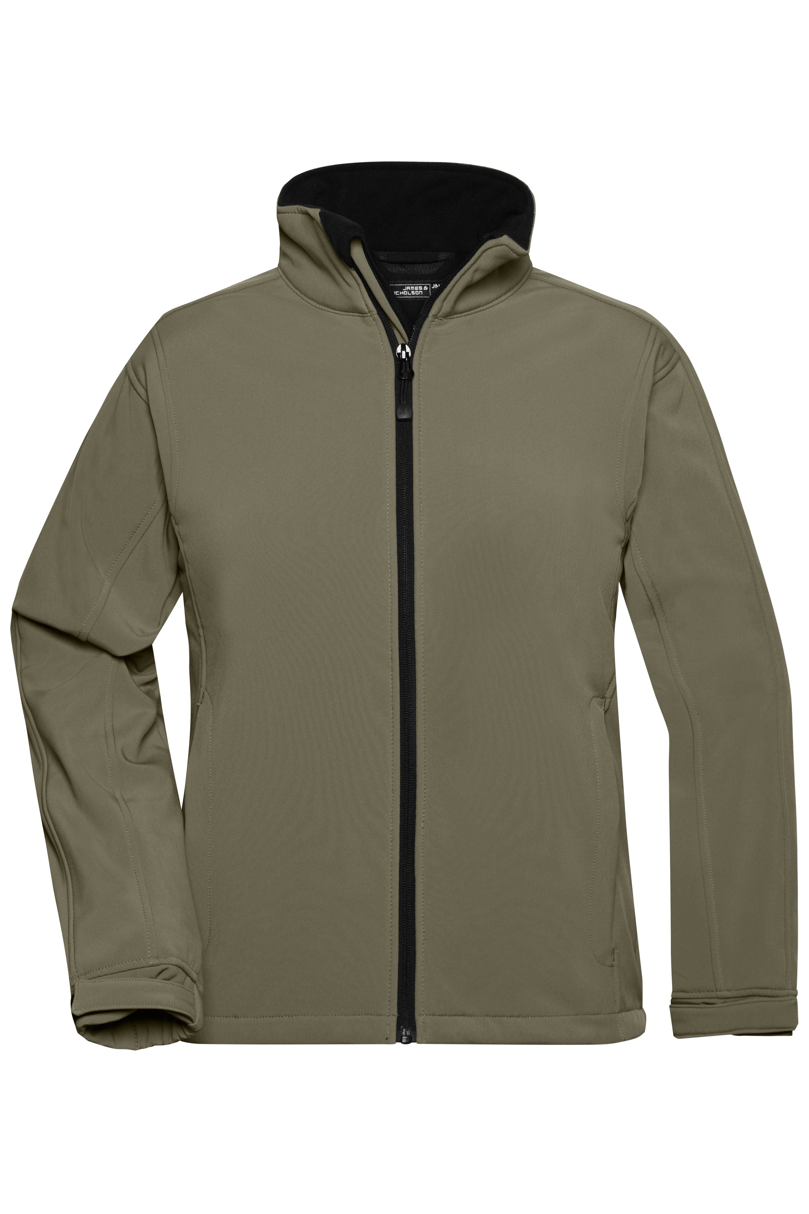 James & Nicholson Damen Softshell Jacke olive