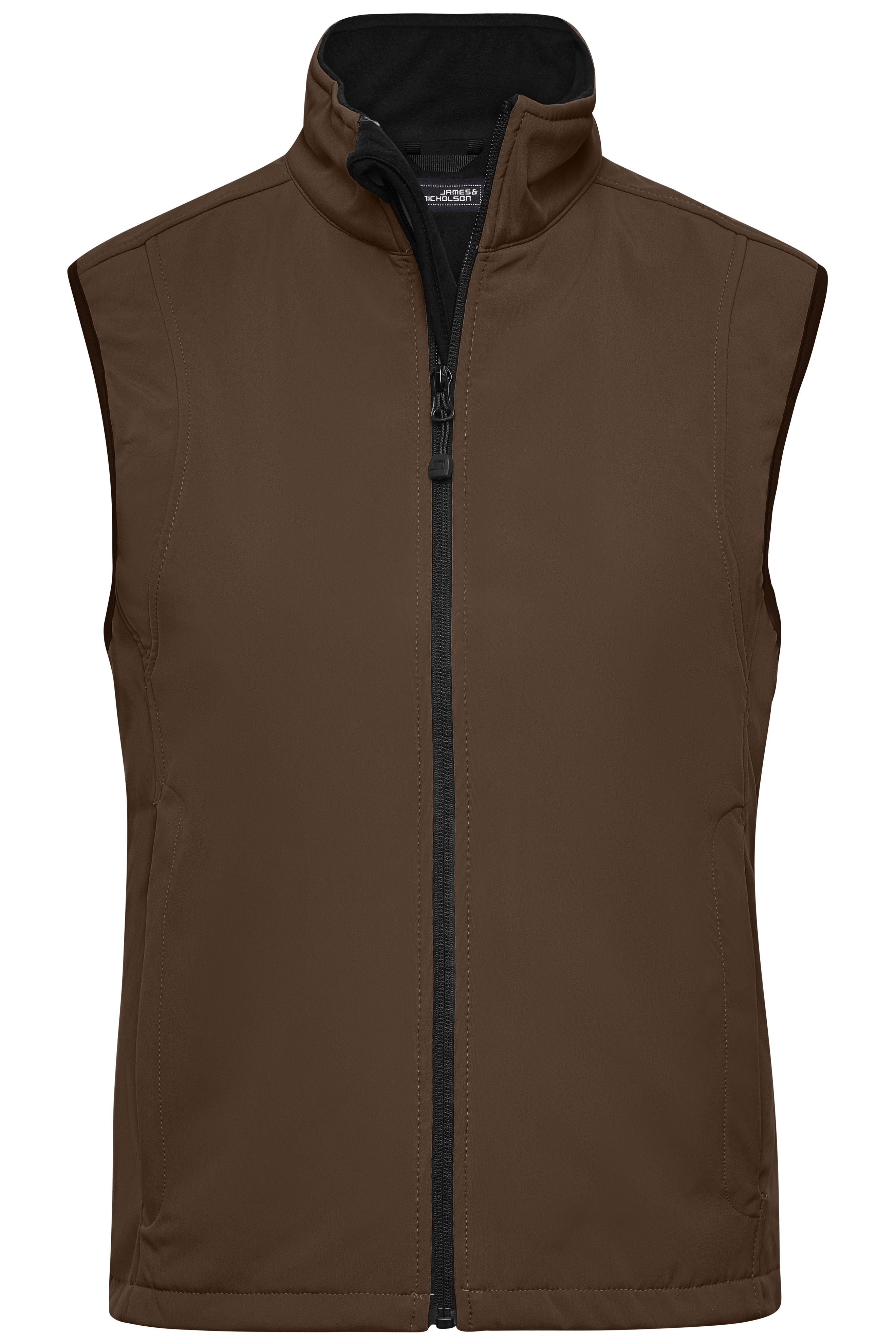 James & Nicholson Damen Softshell Weste brown
