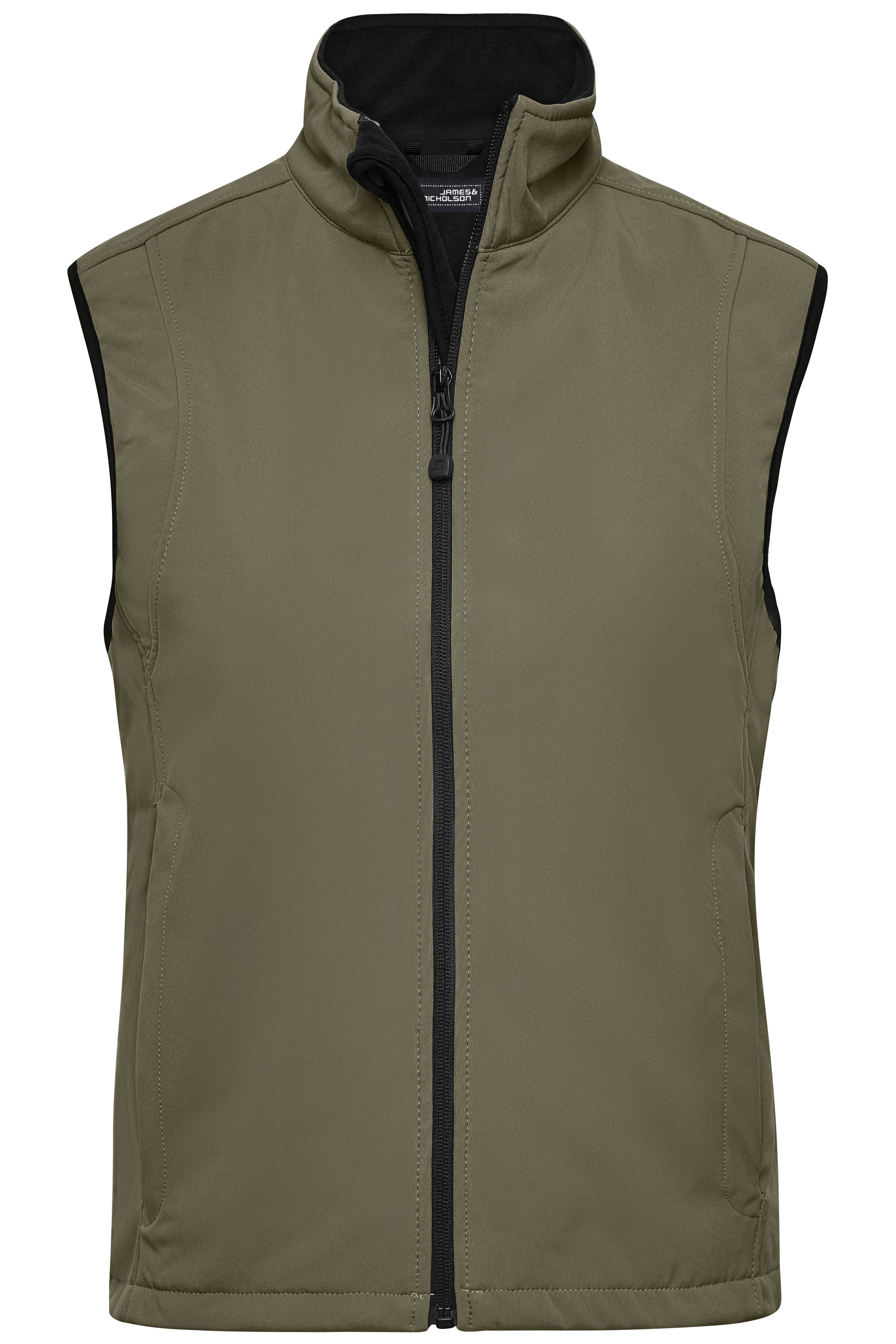 James & Nicholson Damen Softshell Weste olive