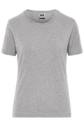 James & Nicholson Damen Workwear Stretch T-Shirt grey-heather