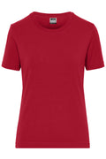 James & Nicholson Damen Workwear Stretch T-Shirt red