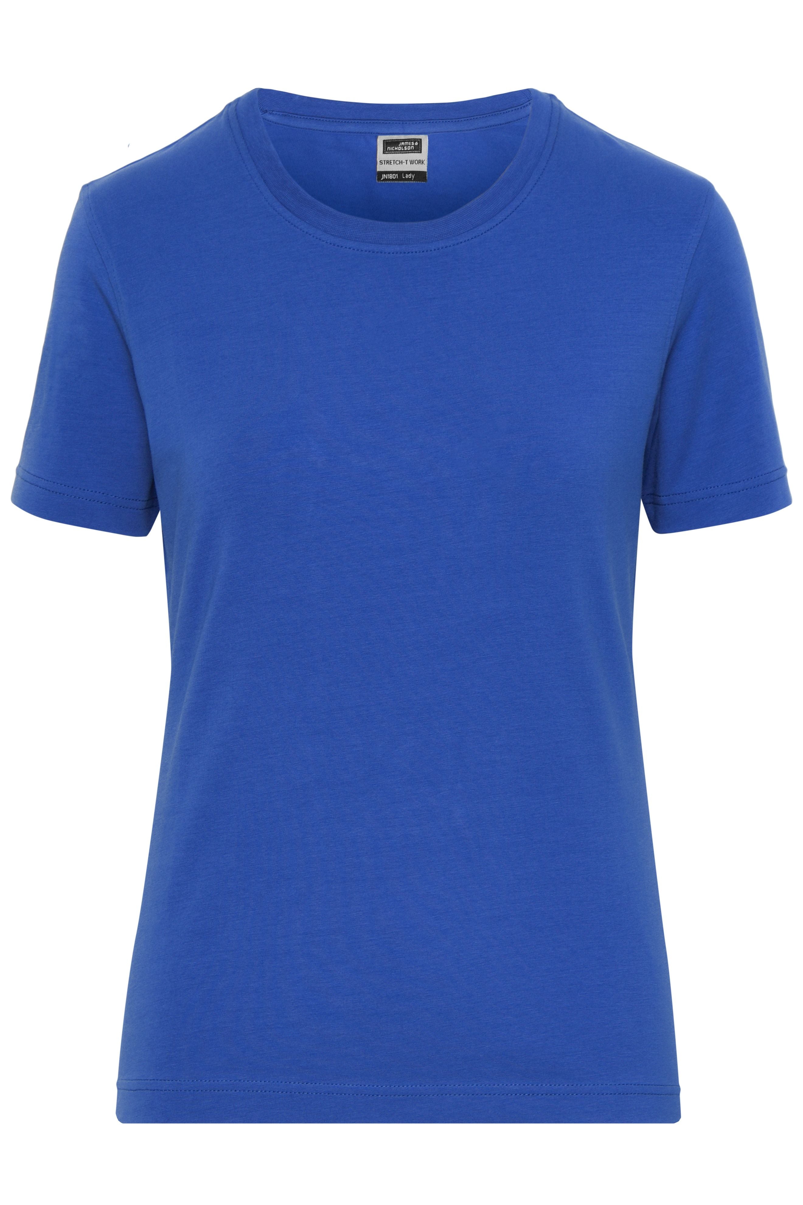 James & Nicholson Damen Workwear Stretch T-Shirt royal