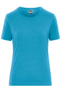 James & Nicholson Damen Workwear Stretch T-Shirt turquoise