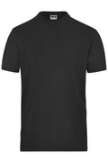 James & Nicholson Herren Workwear Stretch T-Shirt black