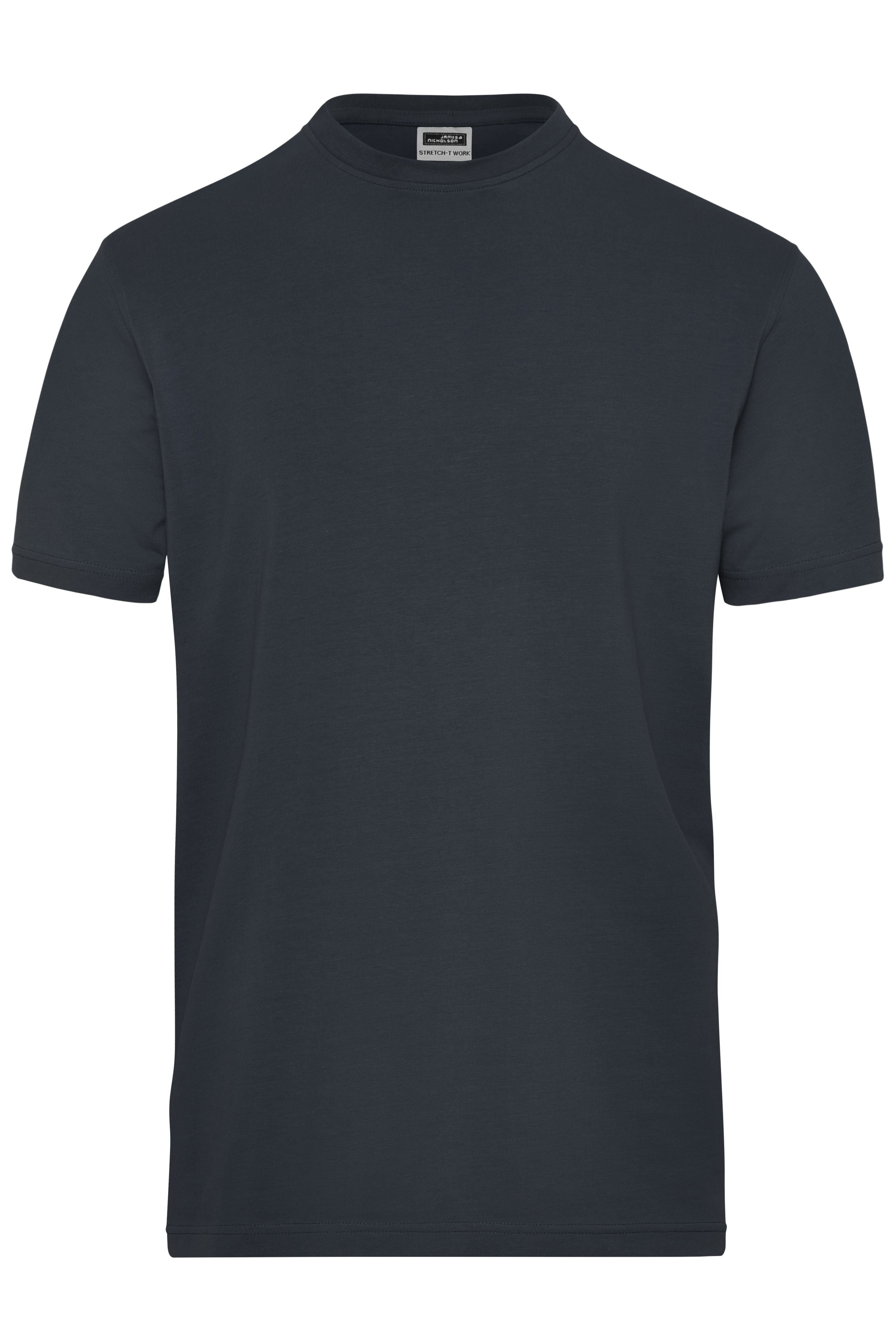 James & Nicholson Herren Workwear Stretch T-Shirt carbon