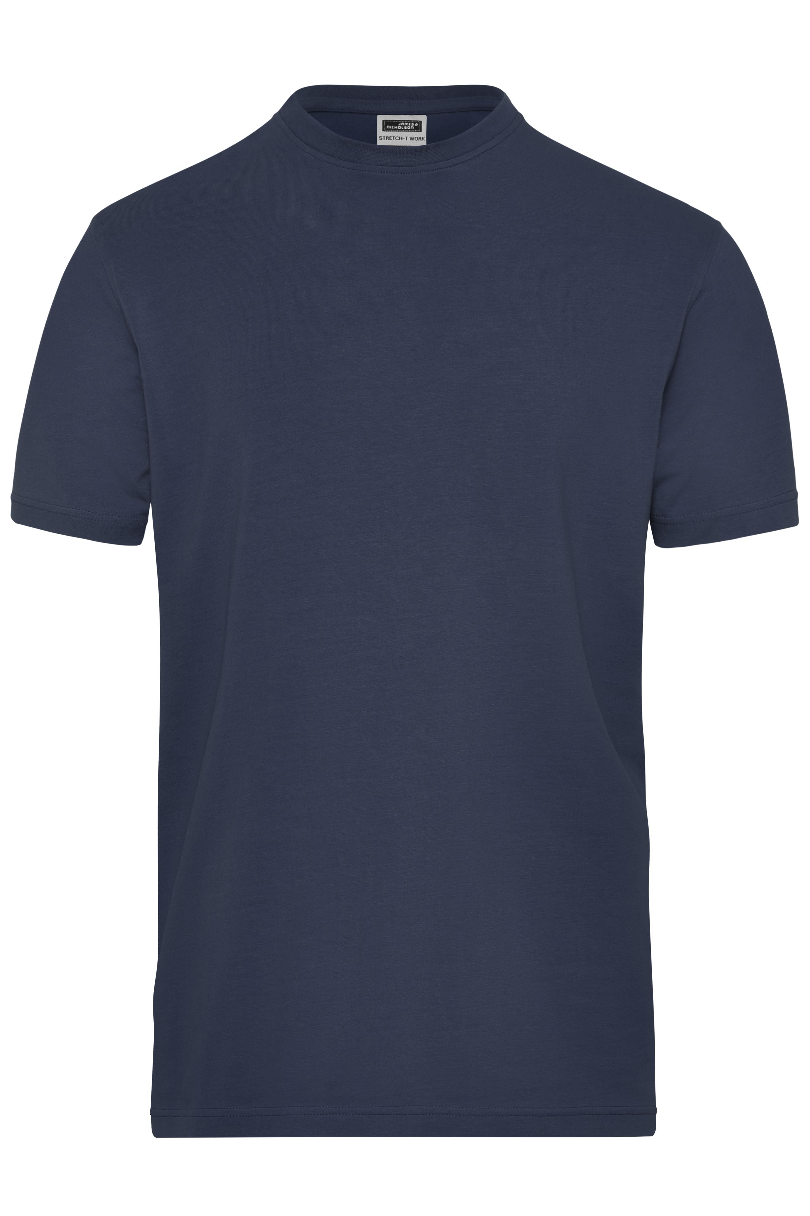 James & Nicholson Herren Workwear Stretch T-Shirt navy