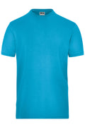 James & Nicholson Herren Workwear Stretch T-Shirt turquoise