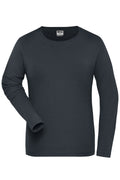James & Nicholson Damen Bio Workwear Langarmshirt carbon