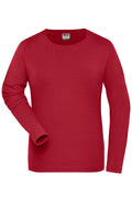 James & Nicholson Damen Bio Workwear Langarmshirt red