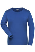 James & Nicholson Damen Bio Workwear Langarmshirt royal