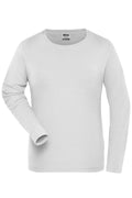 James & Nicholson Damen Bio Workwear Langarmshirt white