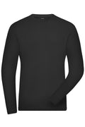 James & Nicholson Herren Bio Workwear Langarmshirt black