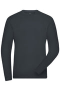 James & Nicholson Herren Bio Workwear Langarmshirt carbon