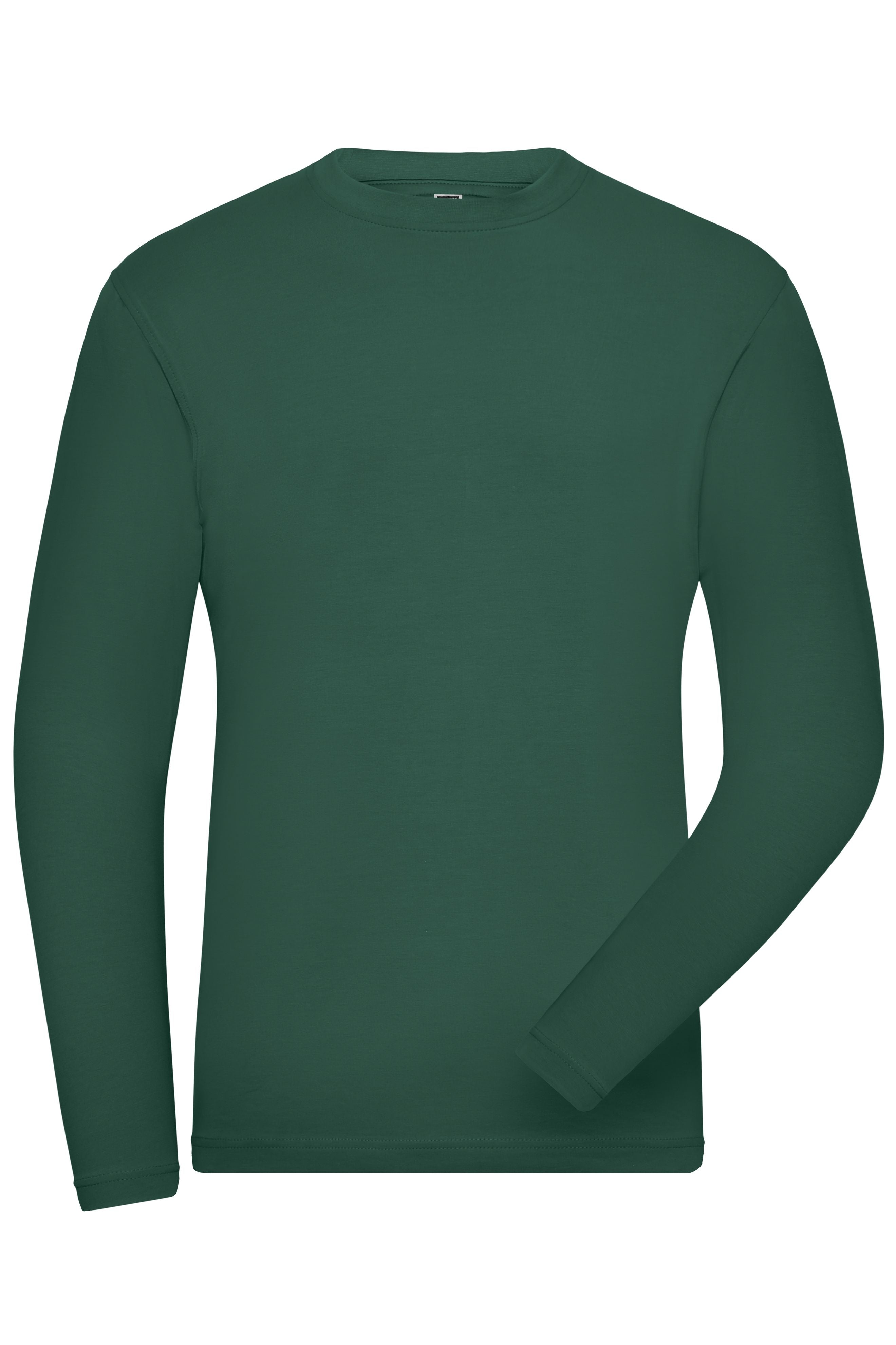 James & Nicholson Herren Bio Workwear Langarmshirt dark-green