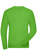 James & Nicholson Herren Bio Workwear Langarmshirt lime-green