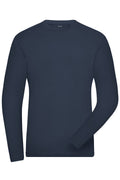 James & Nicholson Herren Bio Workwear Langarmshirt navy