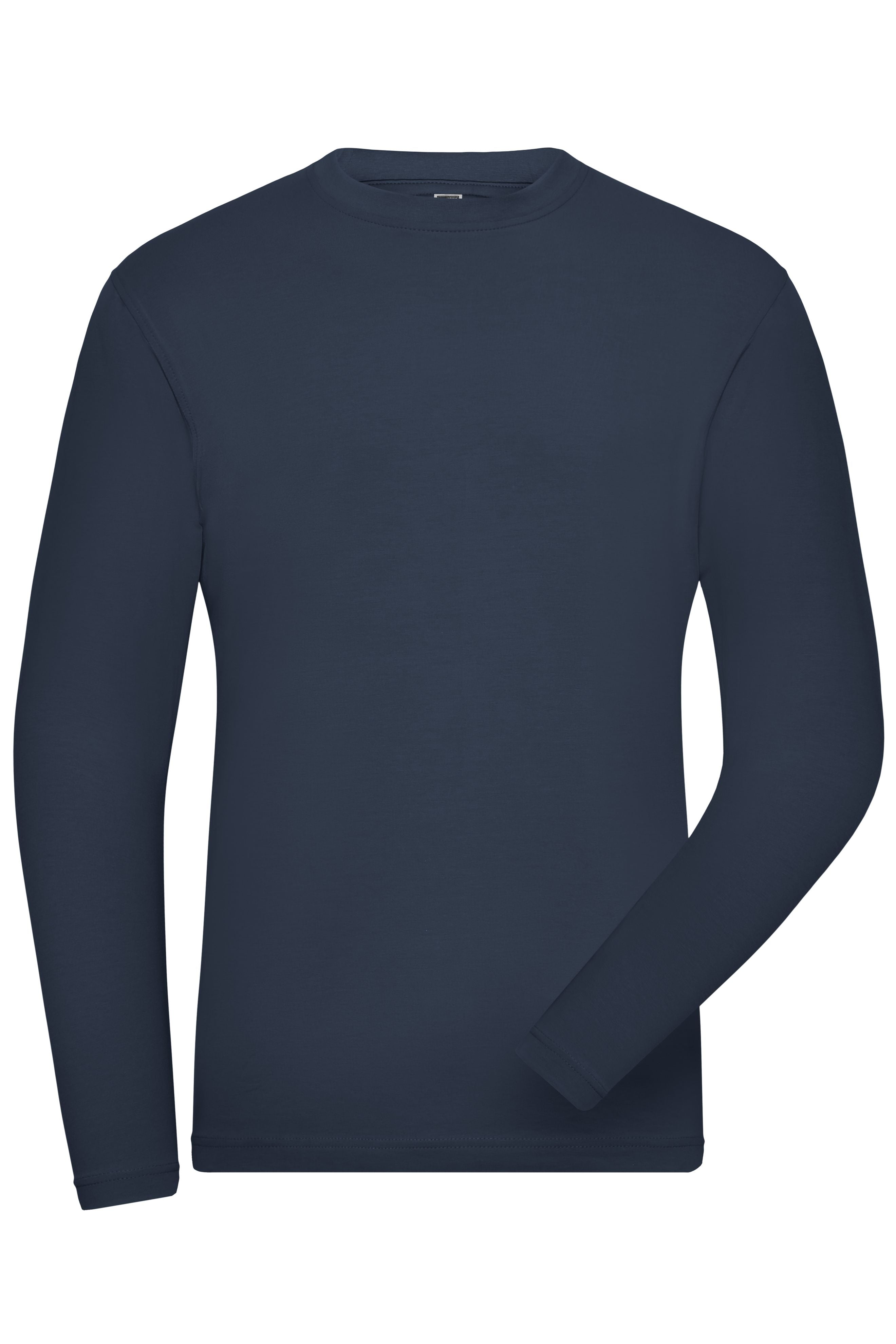 James & Nicholson Herren Bio Workwear Langarmshirt navy