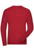 James & Nicholson Herren Bio Workwear Langarmshirt red