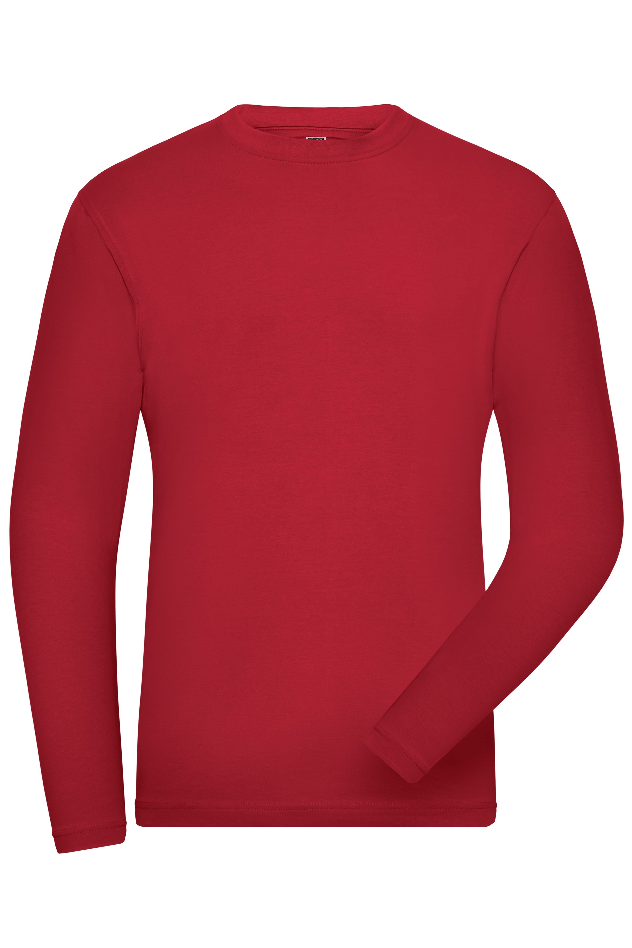 James & Nicholson Herren Bio Workwear Langarmshirt red