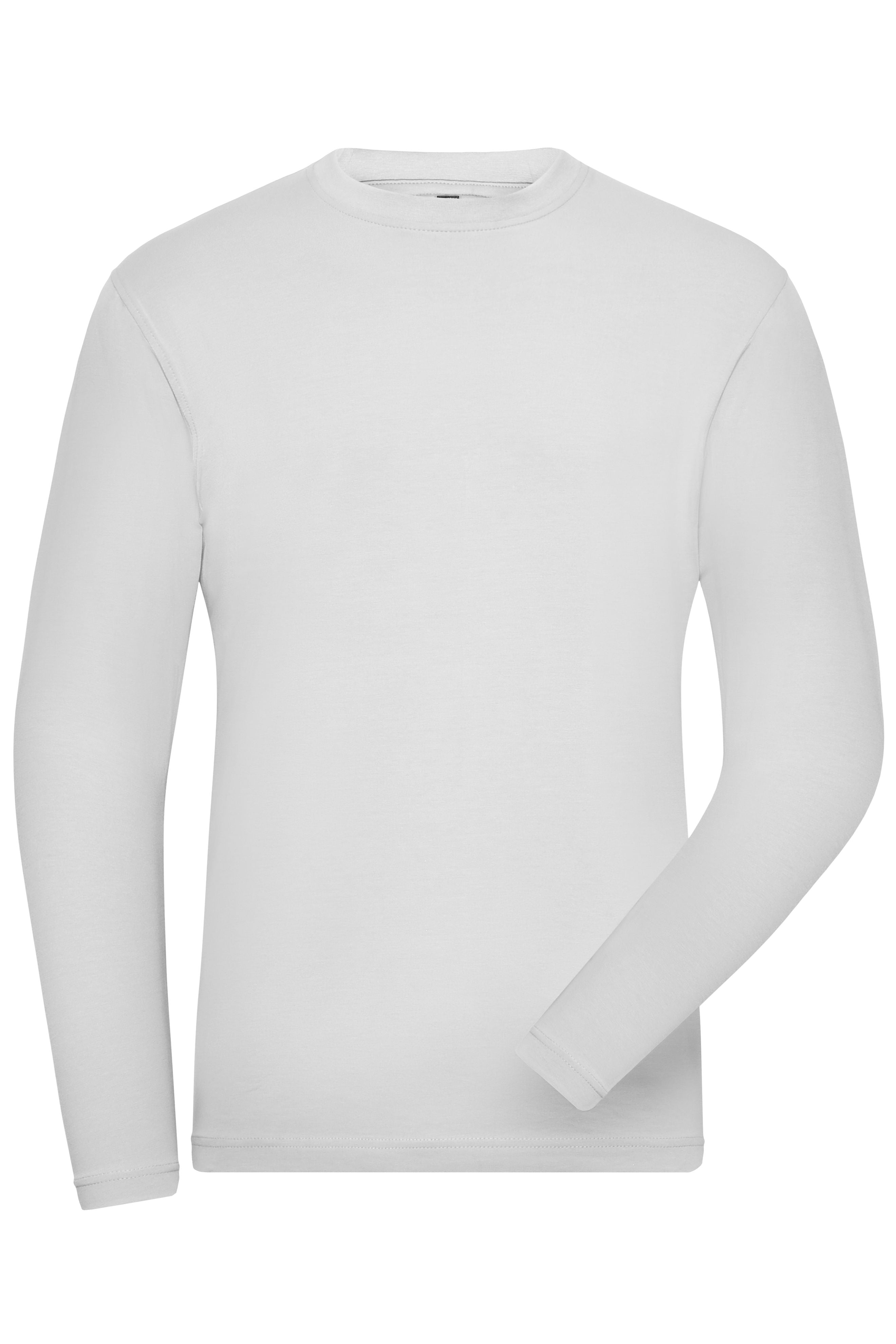James & Nicholson Herren Bio Workwear Langarmshirt white
