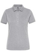 James & Nicholson Damen Bio Workwear Polo Stretch grey-heather