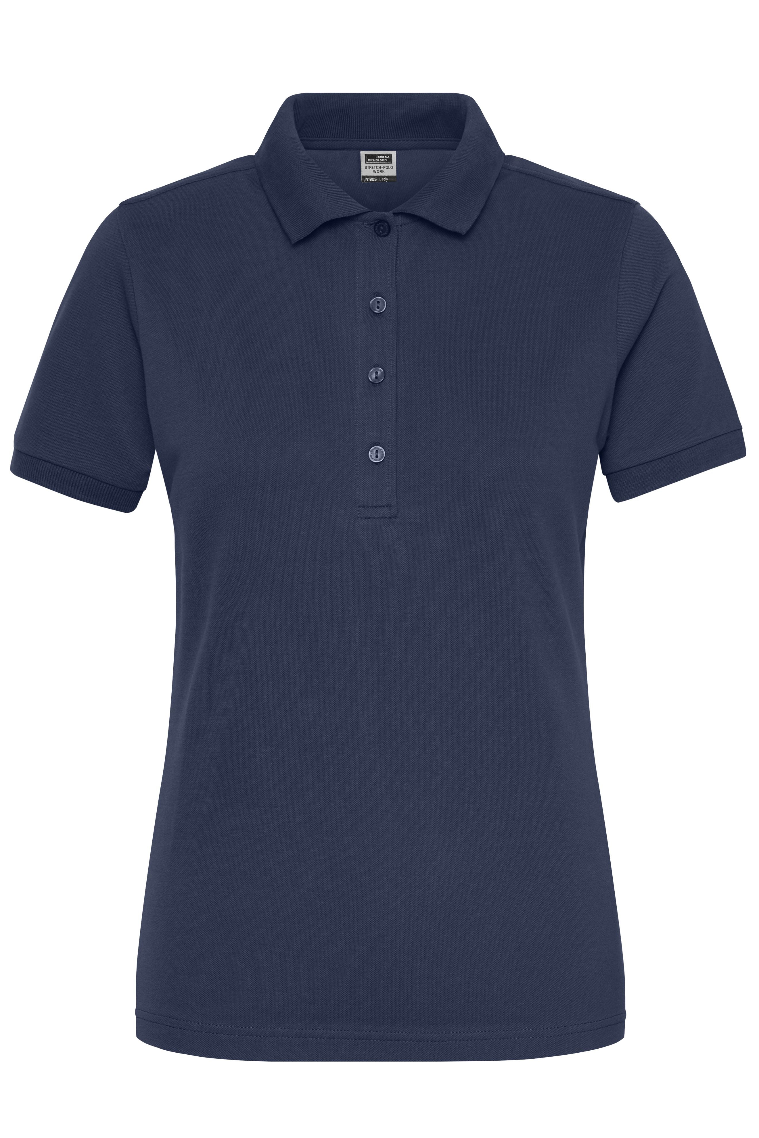 James & Nicholson Damen Bio Workwear Polo Stretch navy