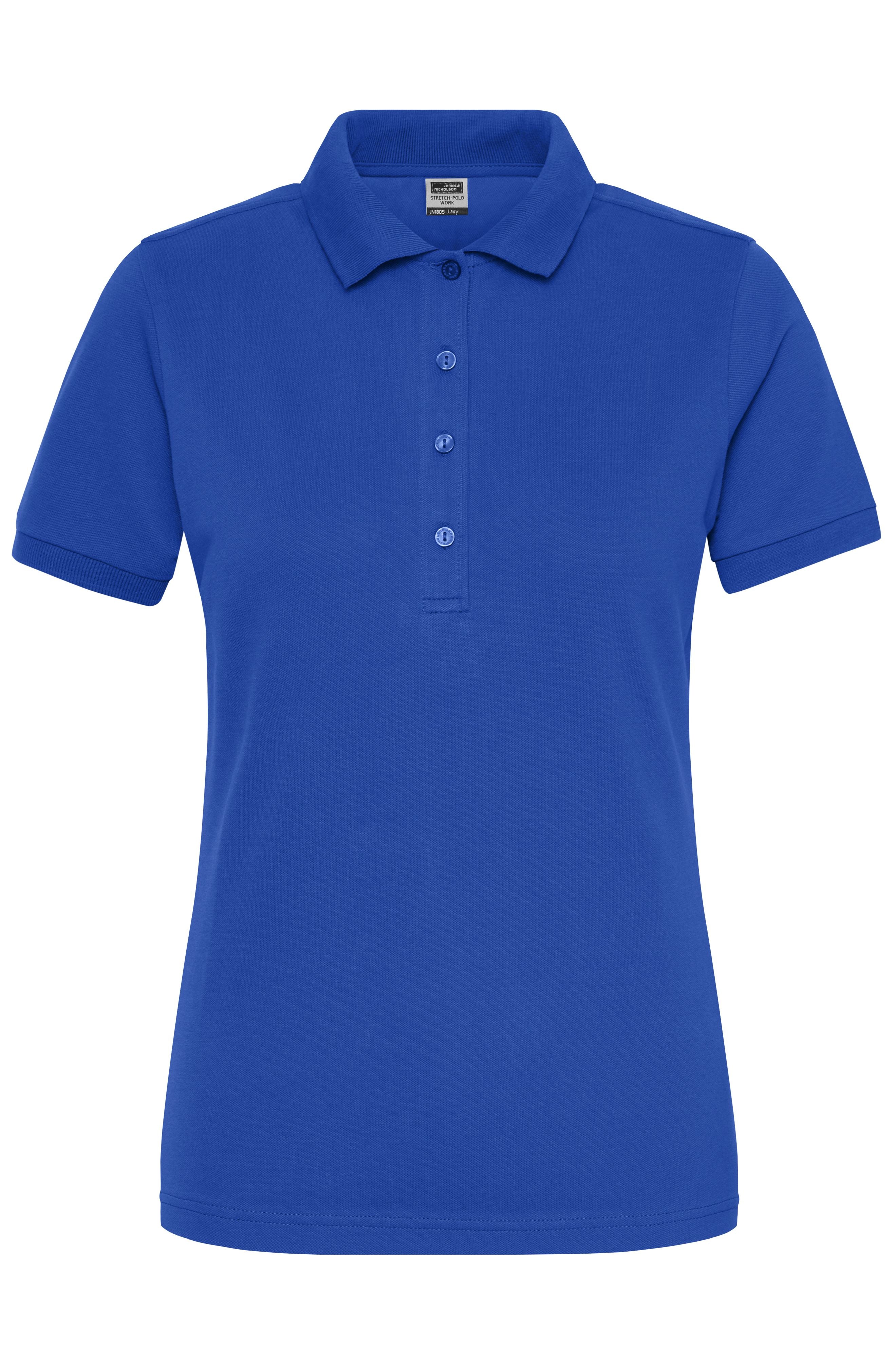 James & Nicholson Damen Bio Workwear Polo Stretch royal