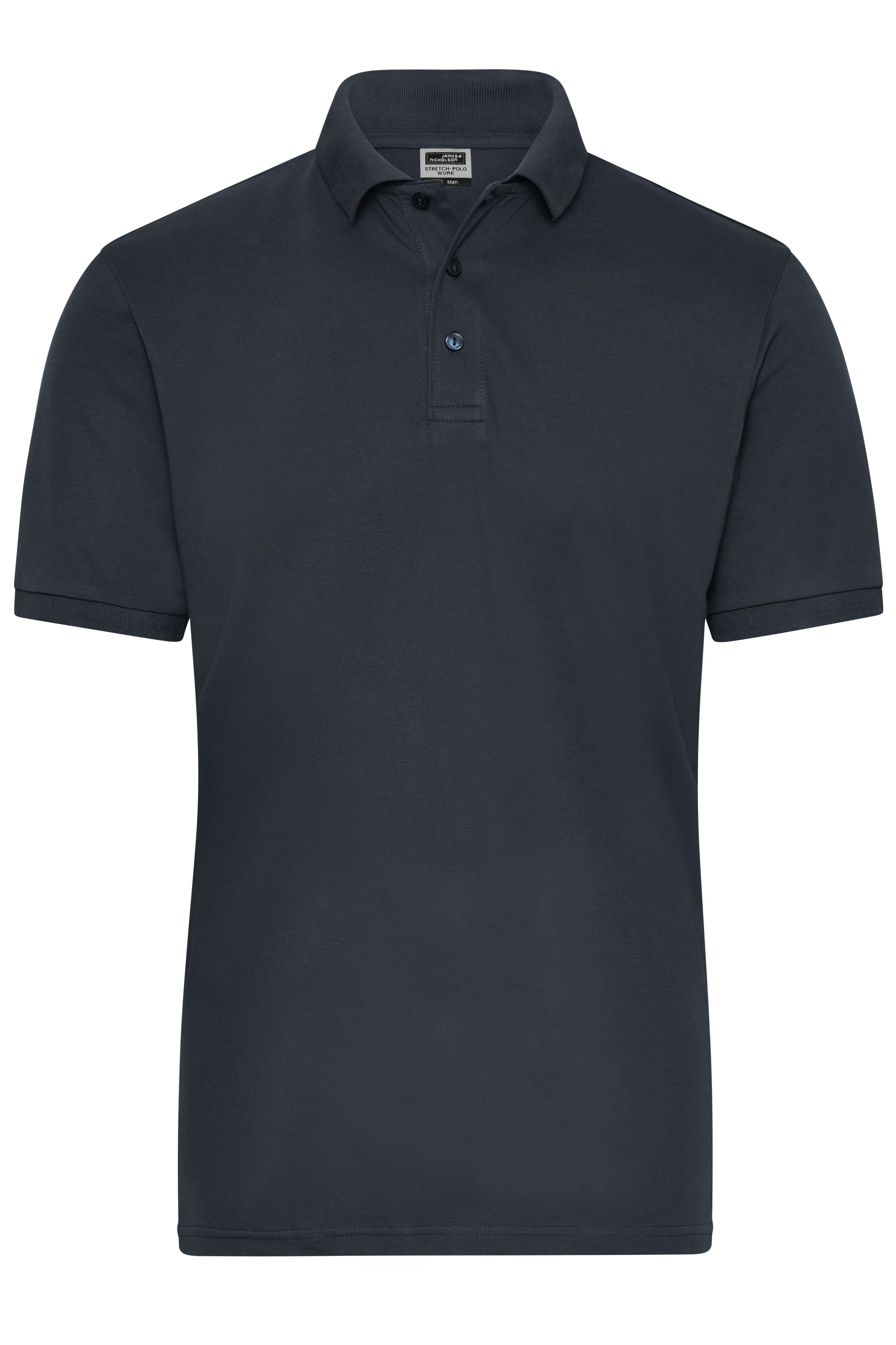 James & Nicholson Herren Bio Workwear Polo Stretch carbon