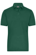 James & Nicholson Herren Bio Workwear Polo Stretch dark-green