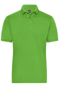 James & Nicholson Herren Bio Workwear Polo Stretch lime-green