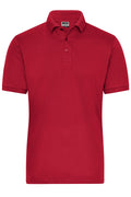 James & Nicholson Herren Bio Workwear Polo Stretch red