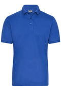 James & Nicholson Herren Bio Workwear Polo Stretch royal