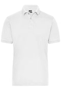 James & Nicholson Herren Bio Workwear Polo Stretch white