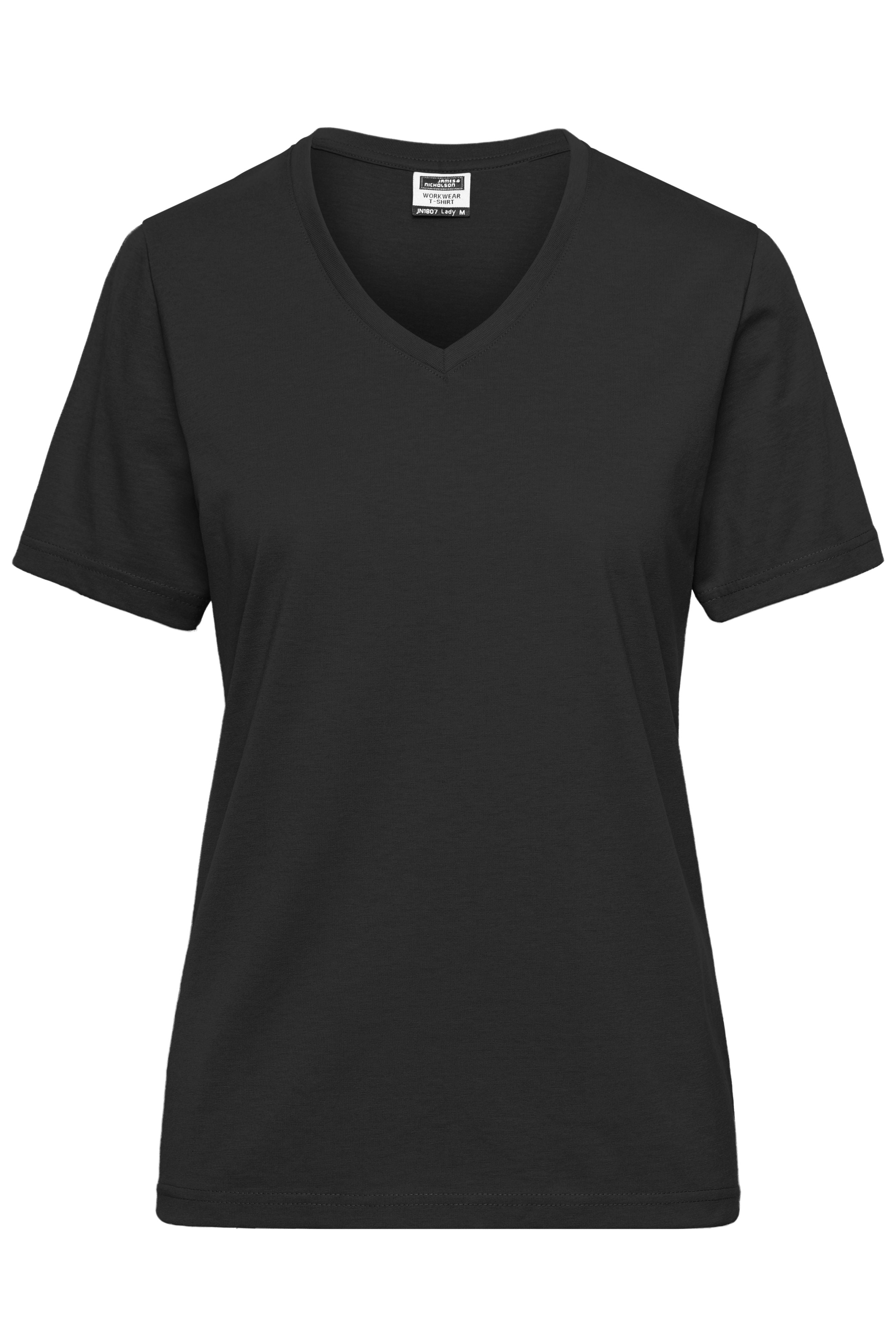 James & Nicholson Damen BIO Workwear T-Shirt black