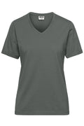 James & Nicholson Damen BIO Workwear T-Shirt dark-grey