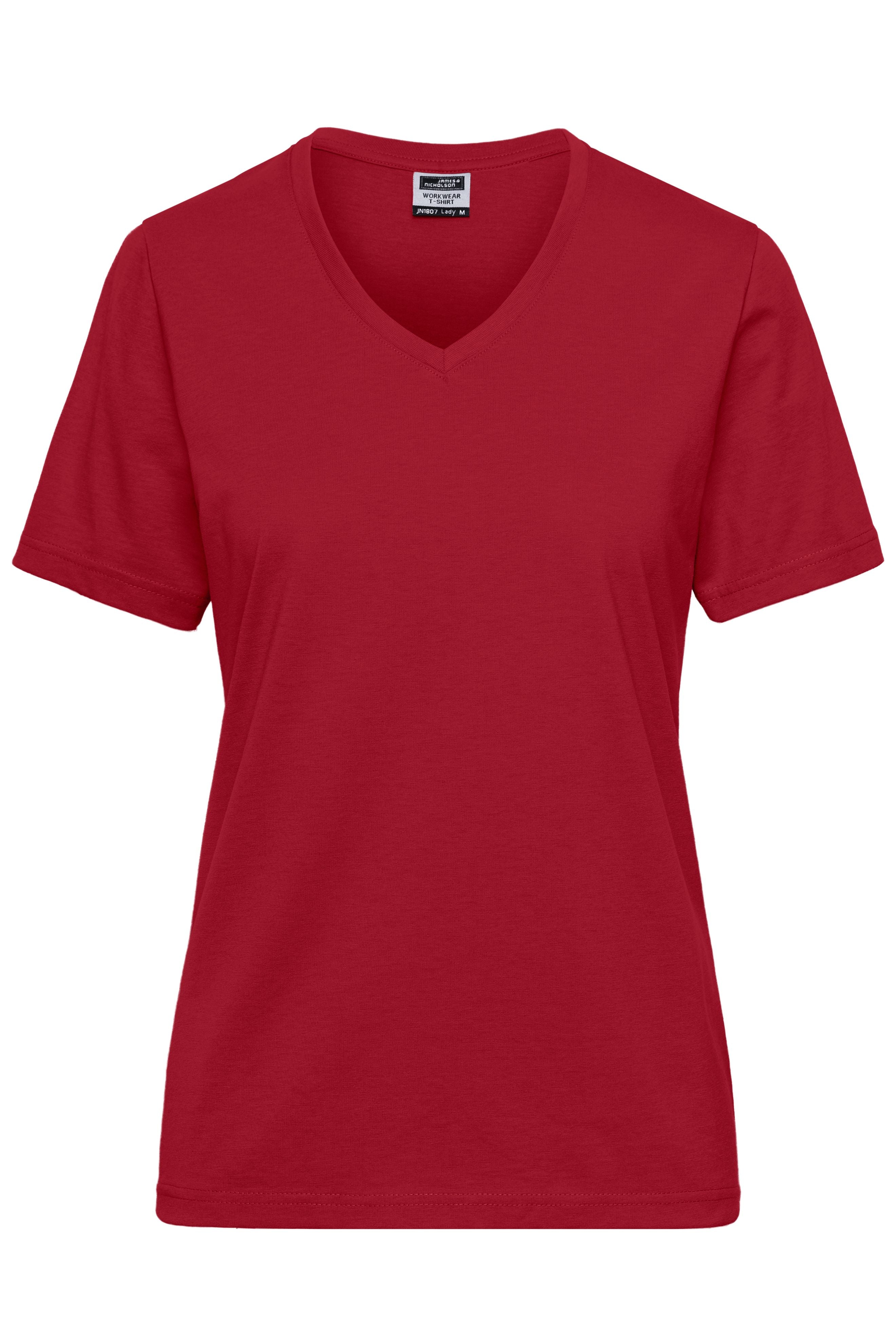 James & Nicholson Damen BIO Workwear T-Shirt red