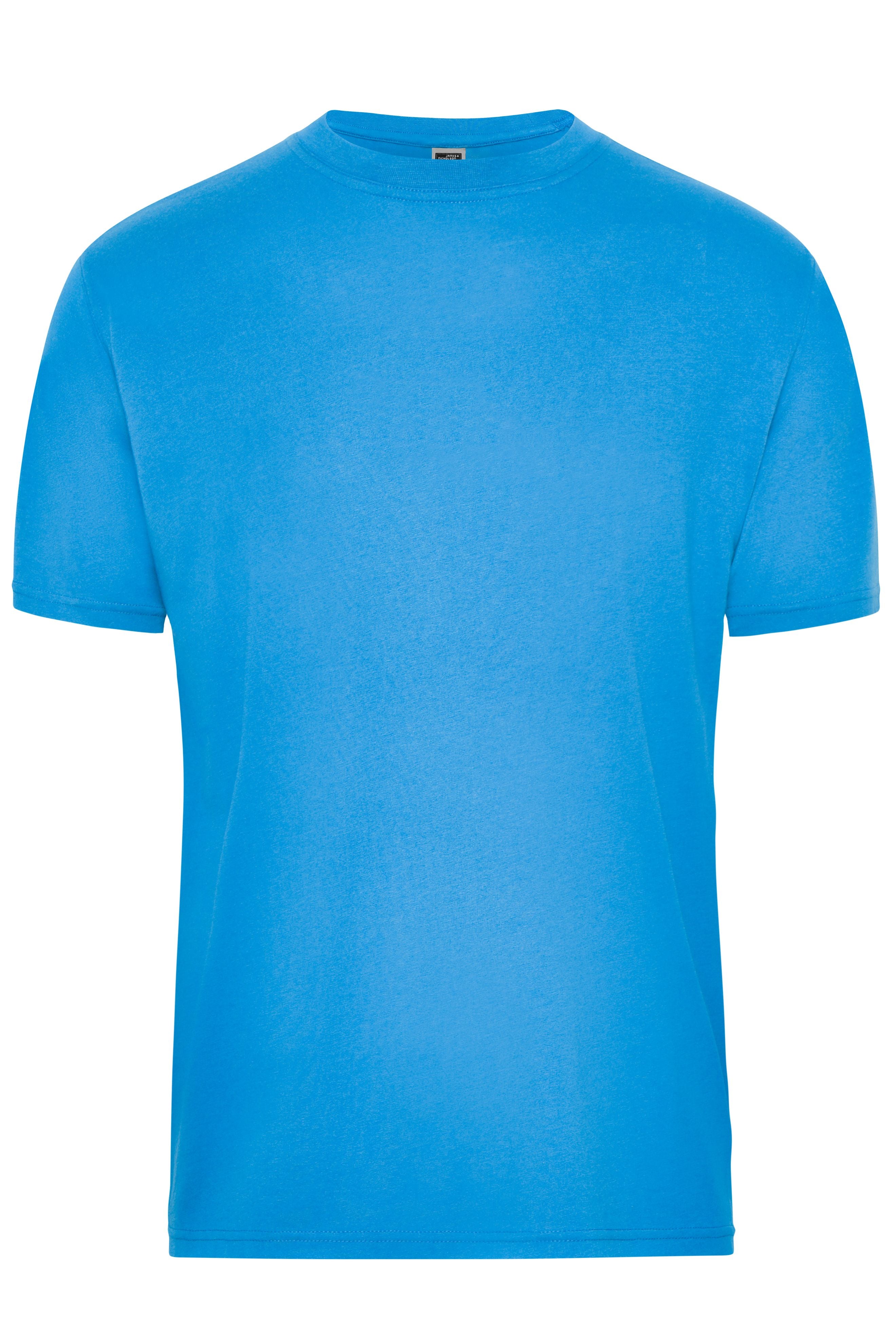 James & Nicholson Herren BIO Workwear T-Shirt aqua