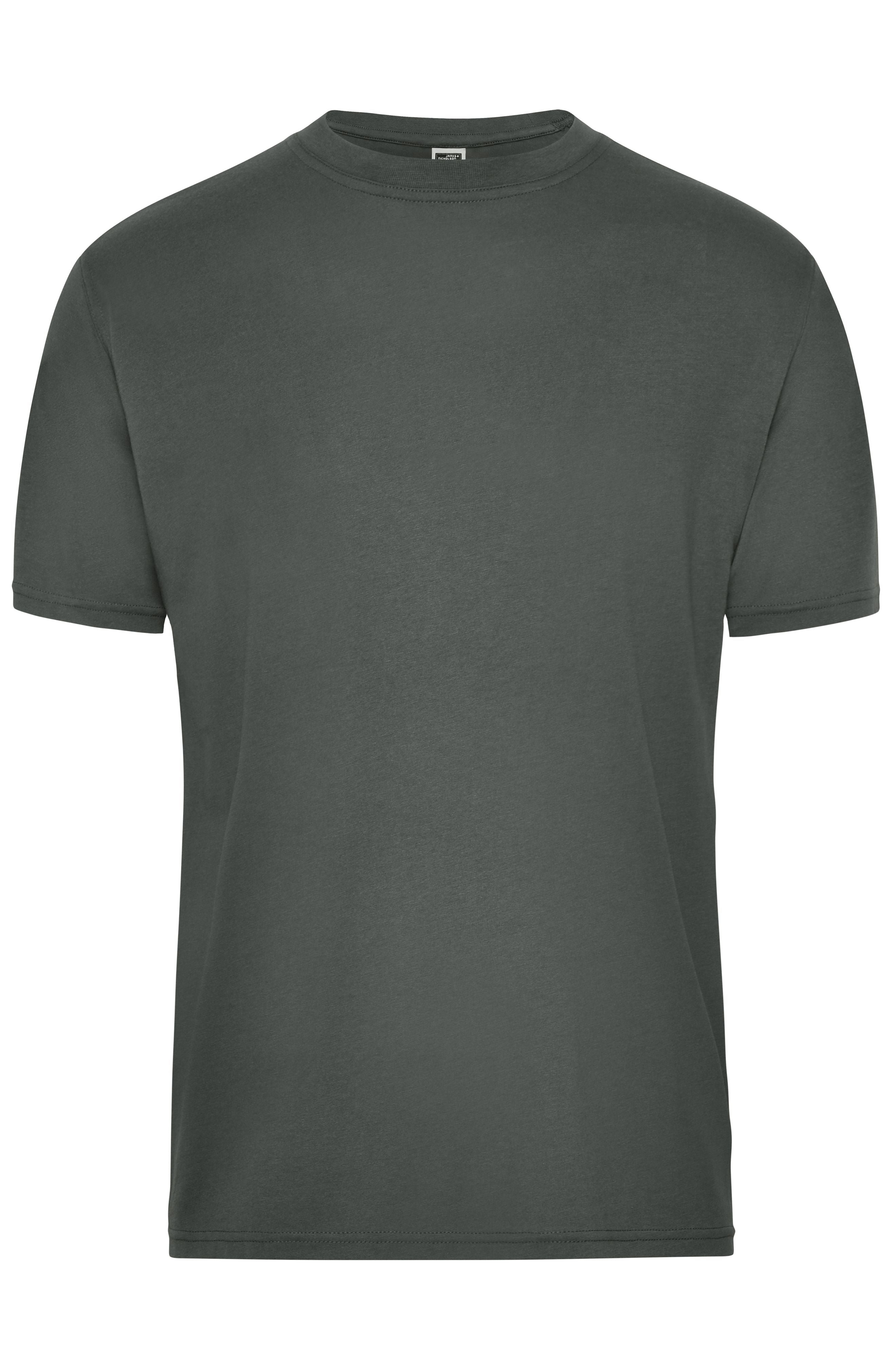 James & Nicholson Herren BIO Workwear T-Shirt dark-grey